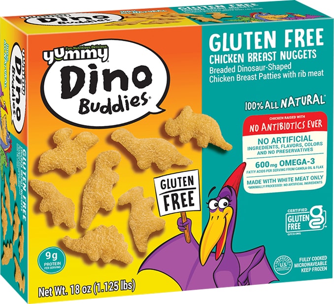 Yummy dino buddies - gluten free - dinosaur nuggets